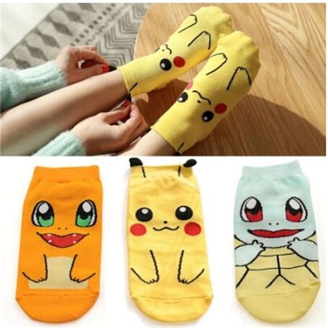 Pokemon Socks Pikachu Pokemon Socks Kids Socks Sock Pocket