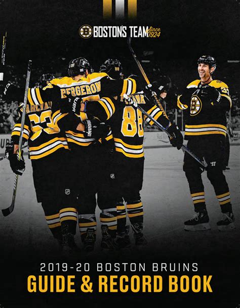 Nhl Media Guide Boston Bruins 2019 20