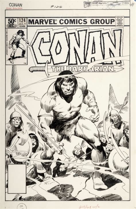 Conan 124 Cover John Buscema Couverture Originale