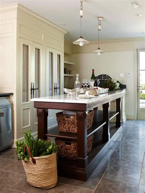 A kitchen island table can serve dual purposes. Kitchen Island Storage Ideas | Kitchen island storage ...