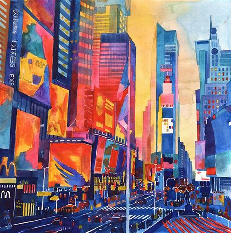 Watercolor Abstraction On Behance New York Canvas New York Art Times