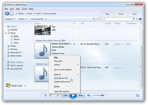 Update Metadata And Cover Art In Windows Media Player 12