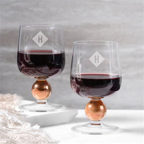 Maybe you would like to learn more about one of these? Monogrammed L.S.A. Rose Gold Wine Glasses By The Letteroom ...