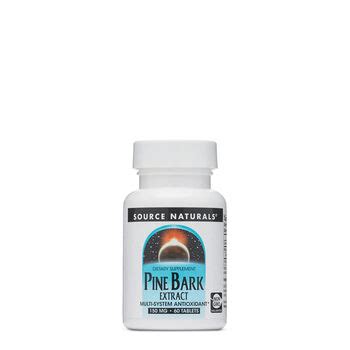 Pycnogenol®‚ extracted from the pine bark of pinus pinaster tree‚ reportedly supports certain facets of heart health‚ improves circulation‚ and alleviates blood glucose levels. Source Naturals® Pine Bark Extract 150 MG | GNC