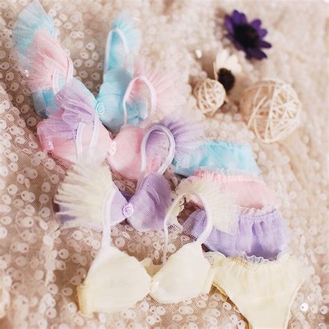 Cute Sugar Lace Bra Panties Underwear 4 Colors For Bjd 1 3 Sd16 Doll Clothes Uw10 Doll Clothes
