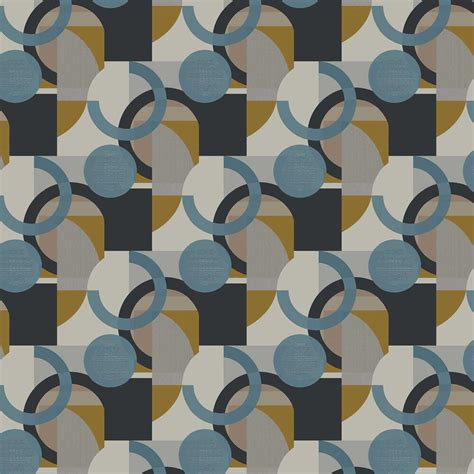 Retro Shapes Geo By Next Blue Wallpaper Wallpaper Direct