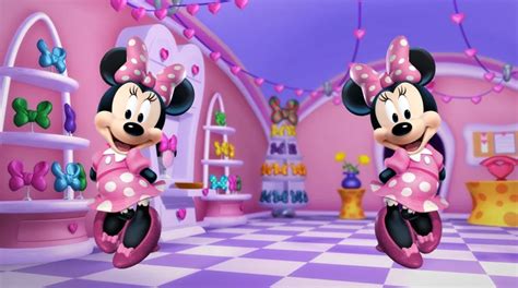 Minnie Mouse Bowtique Party Cartoon Happy Birthday Photo Background