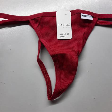 Sexy G String Thong Panties Cotton Womens Underwear Girls Female Lingerie Wine Red Womens