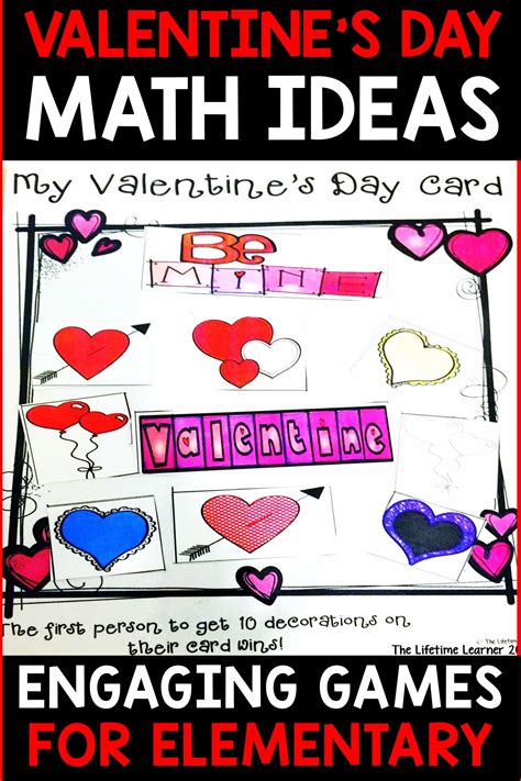 Valentines Day Math Math Elementary Math Math Games