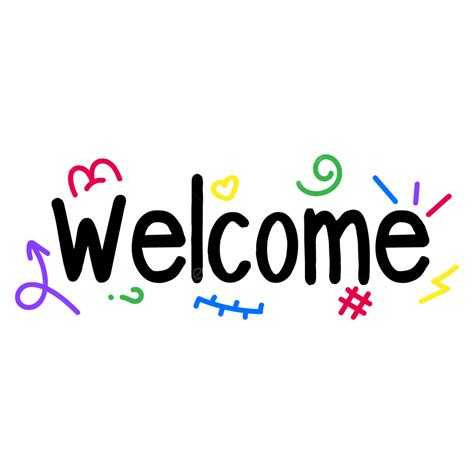 Welcome Text Vector Png Vector Psd And Clipart With Transparent