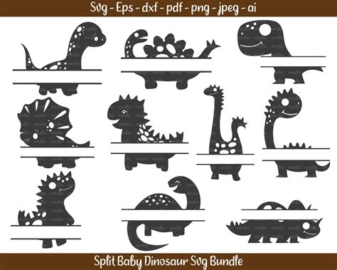 150 Baby Dino Svg SVG PNG EPS DXF File