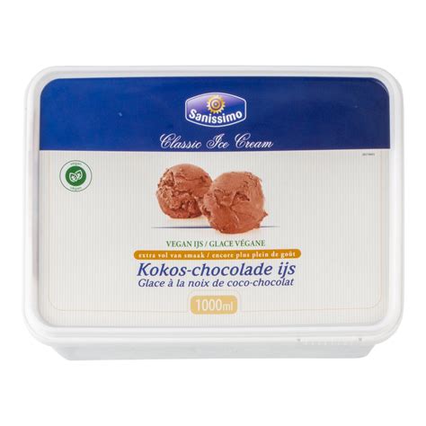 Sanissimo Kokos Chocolade Ijs Vegan Bak 1 Liter Sligro Nl