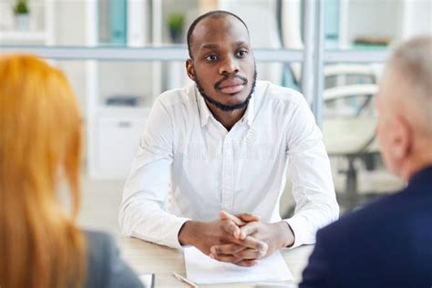 african man applying for job stock image image of females meeting 173531707
