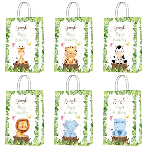 Buy Jungle Safari Animals Goodie Bags Favors Forest Creatures T Bags