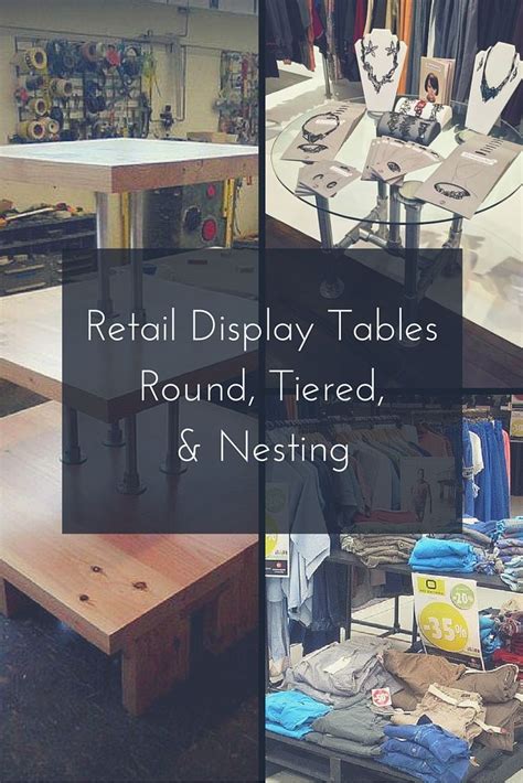 Retail Display Tables Round Tiered And Nesting Retail Display