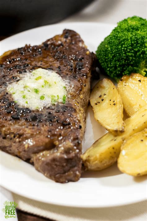 Garlic ginger paste speeds up indian cooking. Ginger Garlic Compound Butter over New York Strip Steak