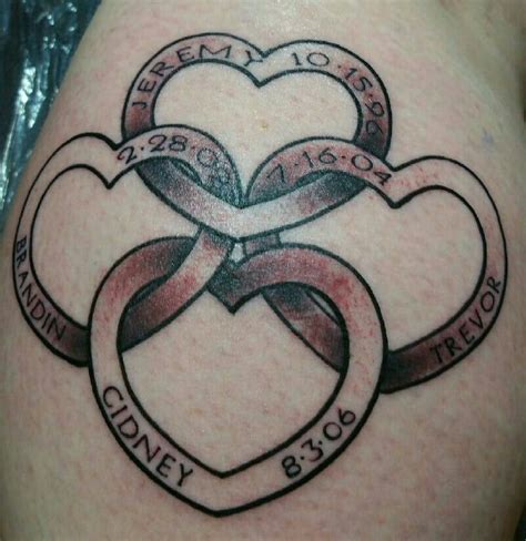 My 4 Little Hearts Tattoo Little Heart Tattoos Tattoos With Kids