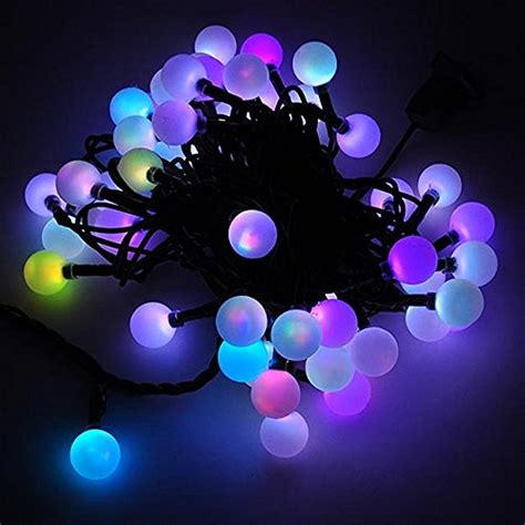 Led String Lights Color Changing Linkable 16 Feet Christmas With 50 Rgb