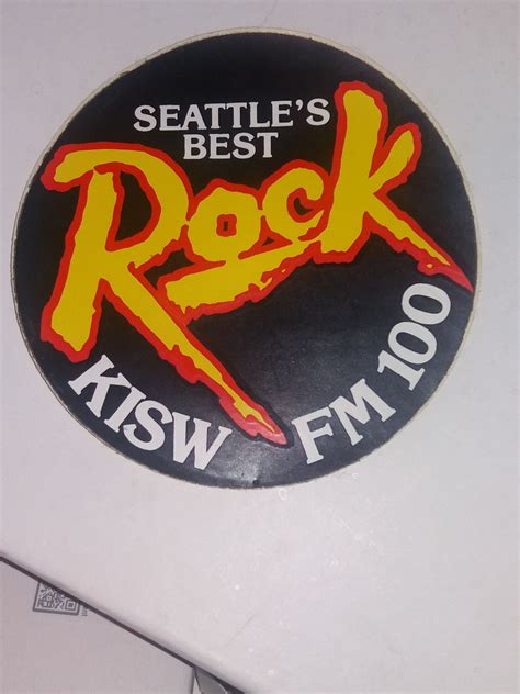 vintage seattle s best rock sticker ☆kisw fm 100☆ for sale in tacoma wa offerup