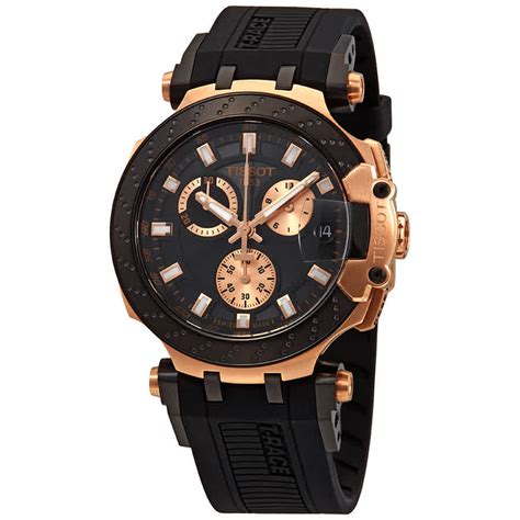 tissot t race chronograph quartz black dial men s watch t1154173705100 ebay