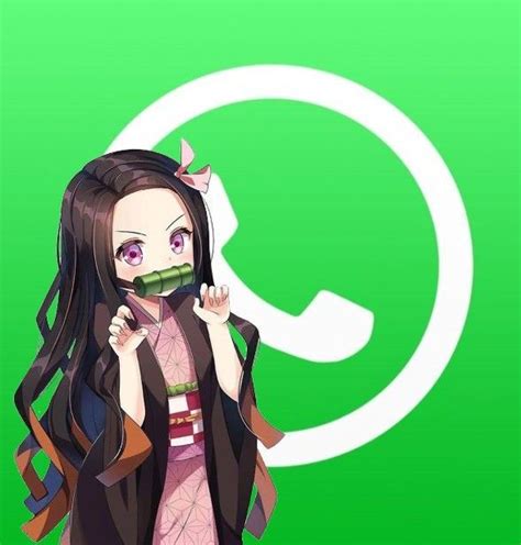 Nezuko App Icon Whatsapp Ikon Anime Ilustrasi Karakter Gambar