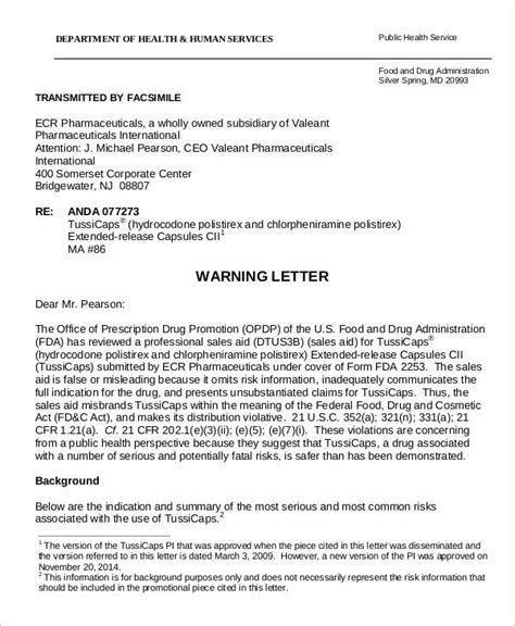 staff warning letter templates  samples examples