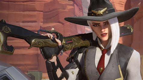 Image Overwatch Shotgun Ashe Hat Girls 3d Graphics Games