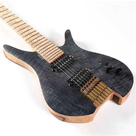 Batking 7 String Fanned Fret Headless Electric Travel Guitar With