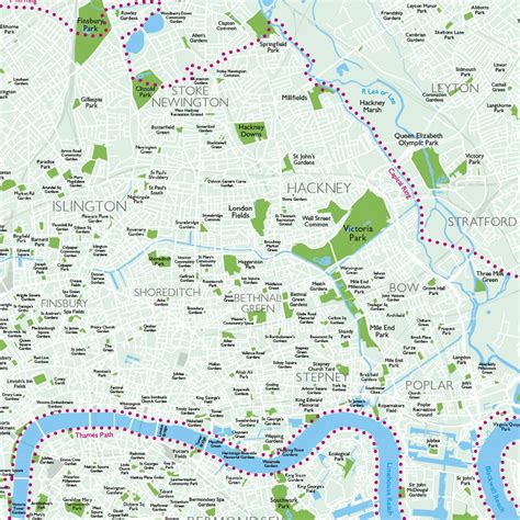 London Parks Os Pacmat Picnic Blanket With Map Design Rubbastuff