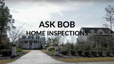 Home Inspector Interview Charlestonsc Ask Bob Youtube