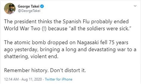 Donald Trump Mocked For Saying Spanish Flu Pandemic Ended World War Two Daily Mail Online