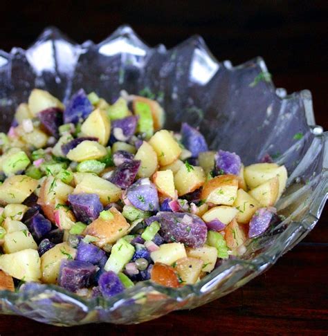 Rainbow Potato Salad Potato Dishes Spicy Beef Potato Salad