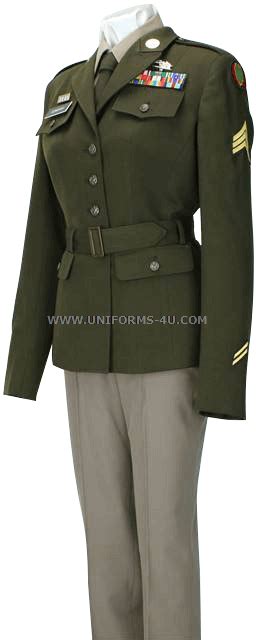 Us Army Female Enlisted Army Green Service Uniform Agsu