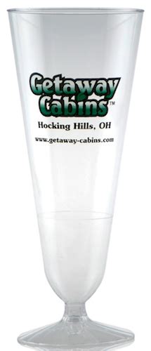 12 Ounce Disposable Custom Printed Pilsner Glass