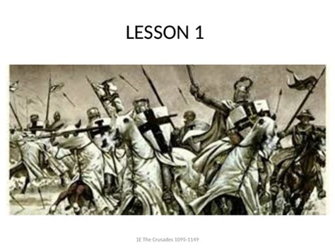Gcse History Eduqaswjec Complete Comprehensive Lessons 1e Crusades