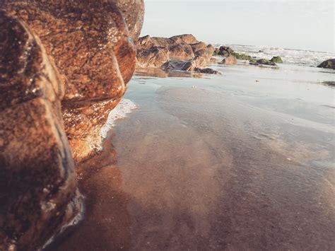 Wallpaper Landscape Sea Water Rock Shore Sand Sky Beach Coast Cliff Formation