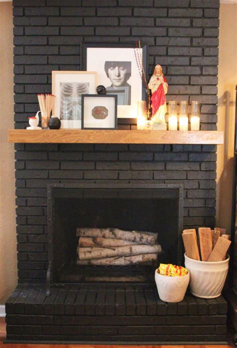 Painting A Brick Fireplace Gray Fireplace Guide By Linda