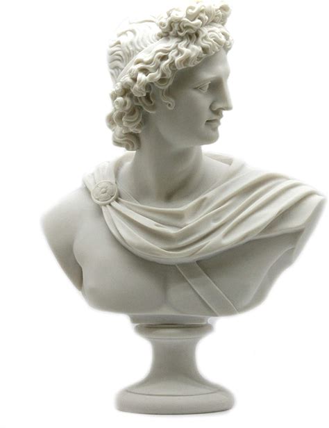 Apollo Statue De Dieu Grec Romain En Albâtre Faite à La Main 30 Cm