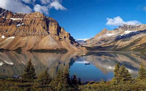 Bow Lake In Banff National Park Canada The National