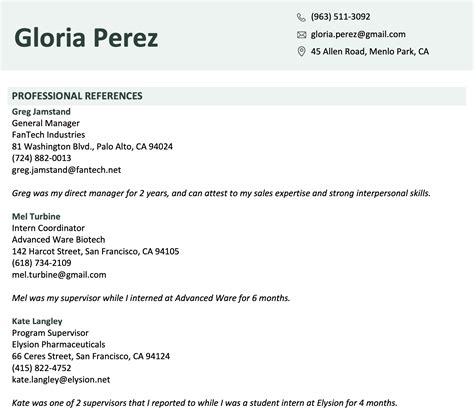 How To List References On A Resume In 2023 Examples Template