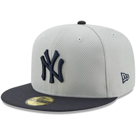 New York Yankees New Era Youth Diamond Era 59fifty Fitted Hat Graynavy