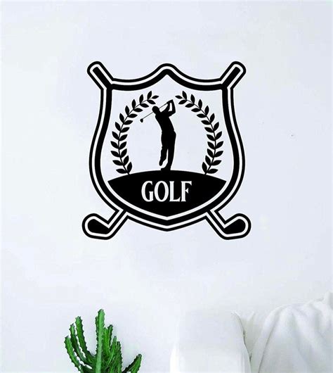 Golf Logo V2 Decal Sticker Wall Art Decor Home Sports Kid Etsy