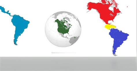 En Un Mapa De América Pintar Con 3 Colores Diferentes América Del Norte