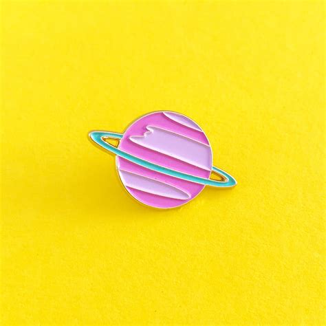 Pastel Saturn Pin Enamel Pin Lapel Pin Pins Enamel Pins Etsy