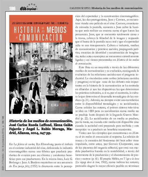 Pdf Historia De Los Medios De Comunicación Calatayud Elvira