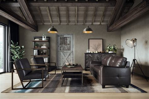 Artstation Industrial Style Living Room Concept Desig