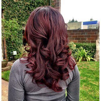 This look is a black cherry cola hair color for sure! Images For - Cherry Brown Hair Color With Blonde ...