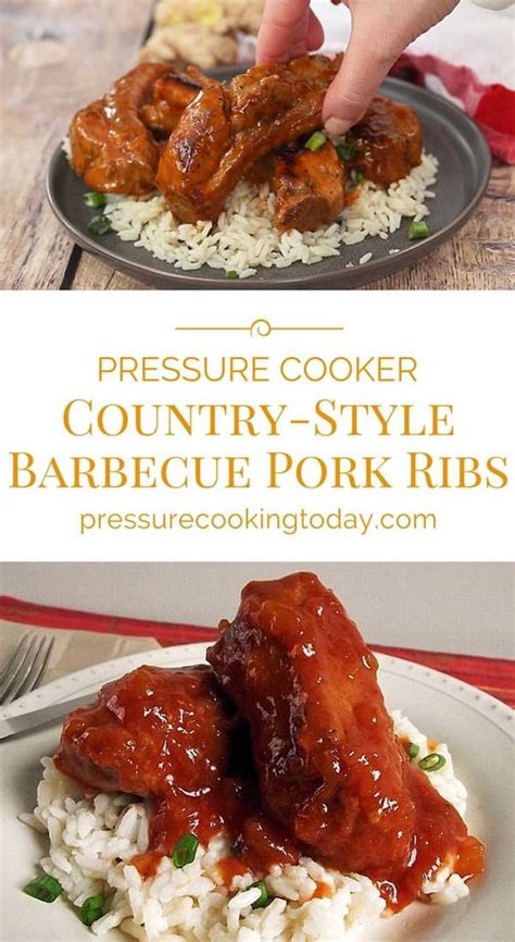 Cook, stirring occasionally until the sauce is reduced and sticky. PRESSURE COOKER COUNTRY-STYLE BARBECUE PORK RIBS - My Food