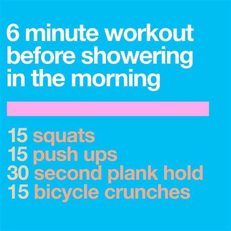 Its Workout Wednesday And This Week We Have A Quick Energizing 6 Minute Morning Exercise For