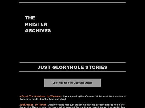 The Kristen Archives Just Gloryhole Stories